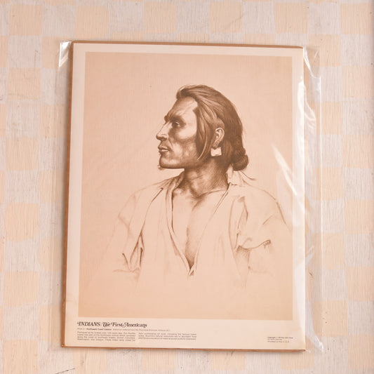 Vintage The First Americans Art Print, Northwest Coast Indians