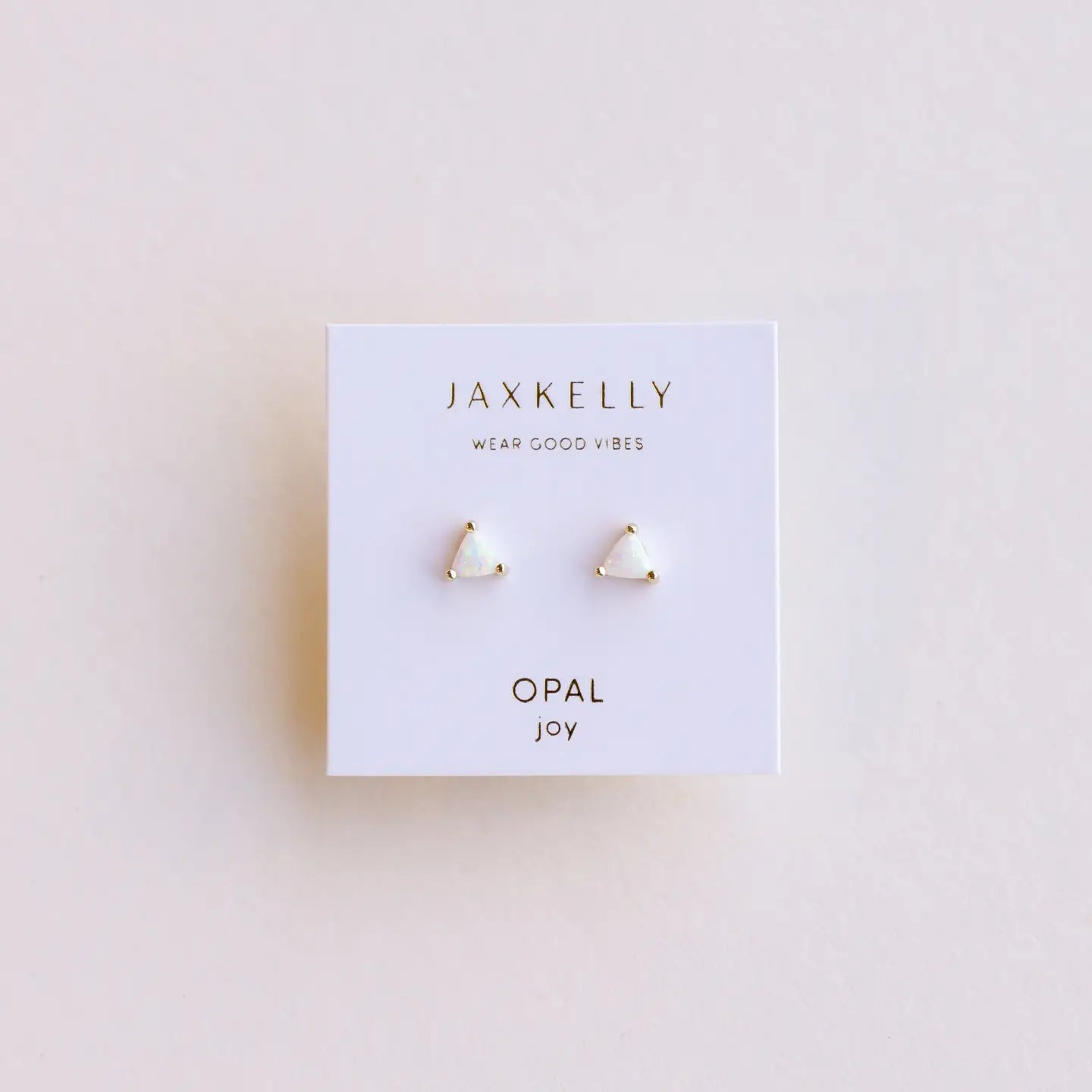 Jax Kelly | Energy Gemstone Studs, White Opal