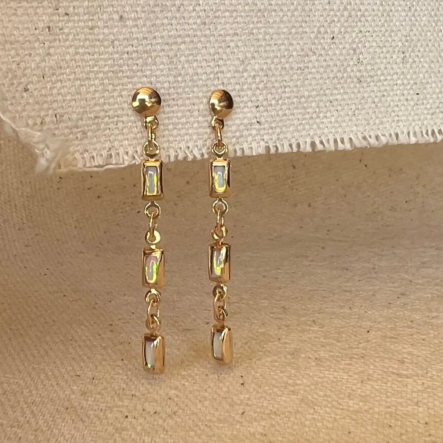 GoldFi | 18k Gold Filled Opal Drop Earrings