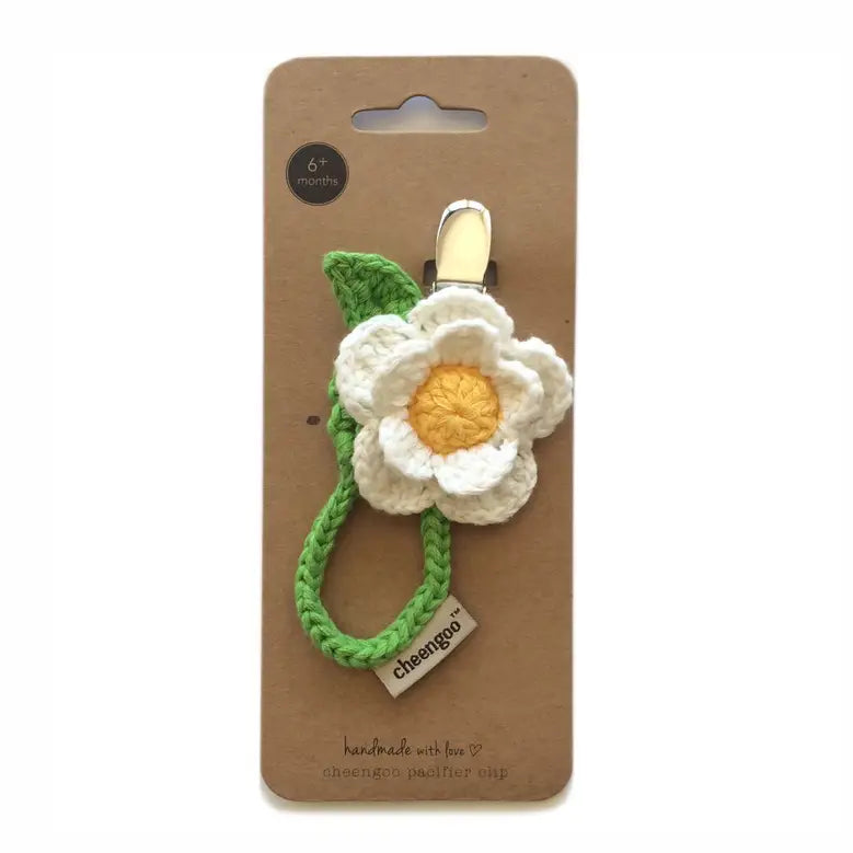 Cheengoo | Crochet Pacifier Clip, Assorted Styles
