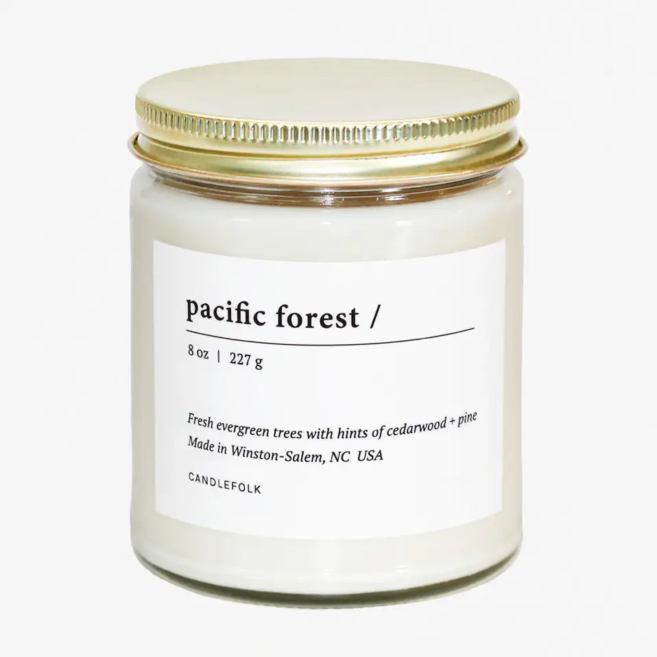 Candlefolk 8 oz Soy Candle | Pacific Forest