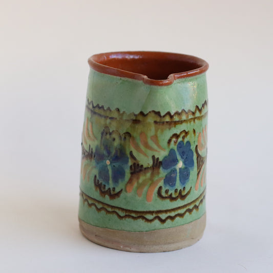 Rustic Green Terracotta Pitcher