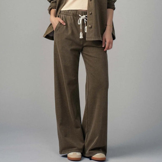 Urban Daizy | Relaxed Wide Leg Drawstring Pants