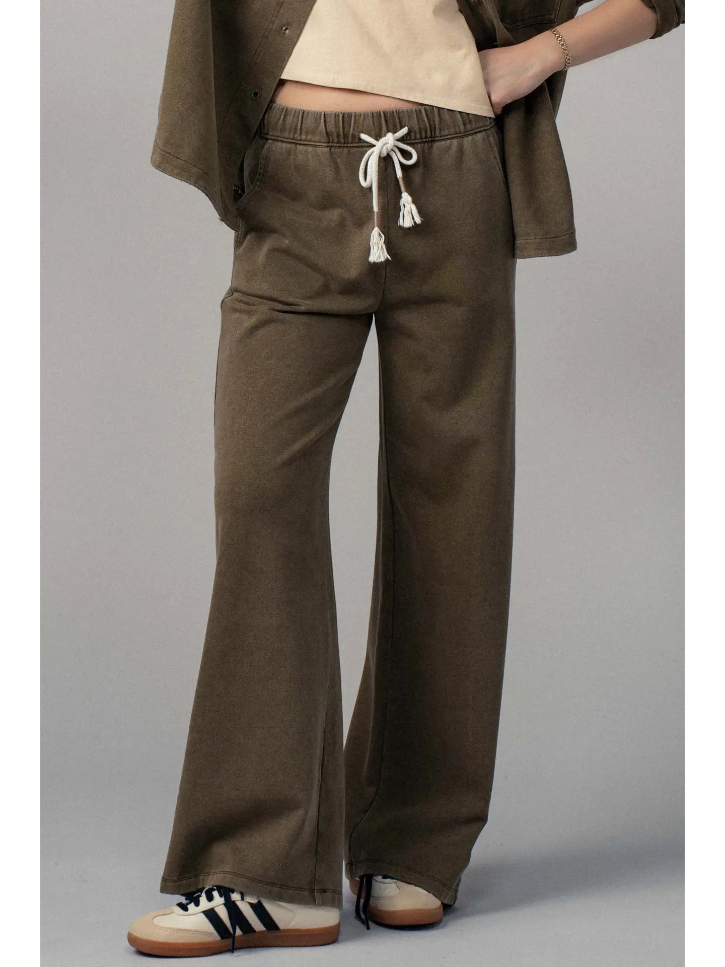 Urban Daizy | Relaxed Wide Leg Drawstring Pants