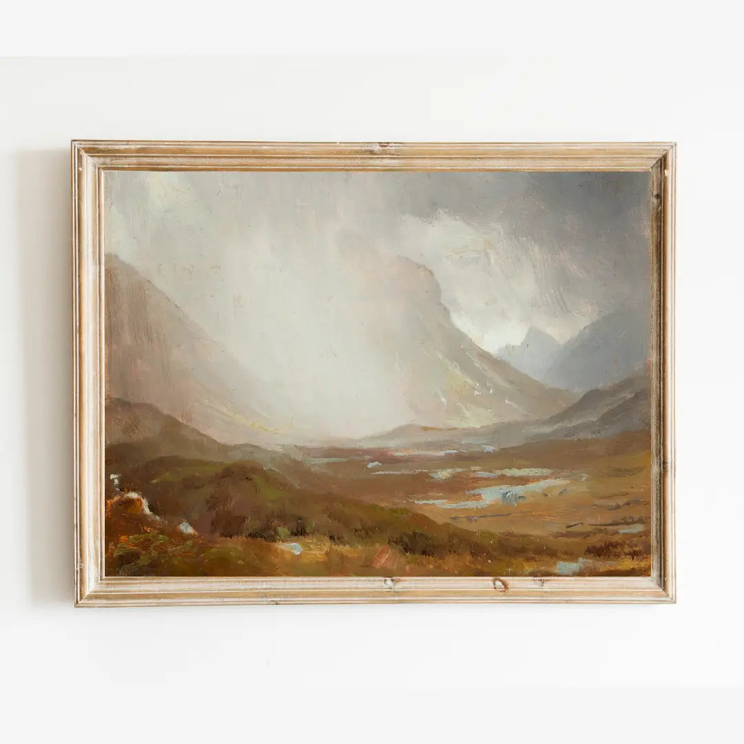 Sea to Skye | Passing Storm on the Isle of Skye Antique Art Print
