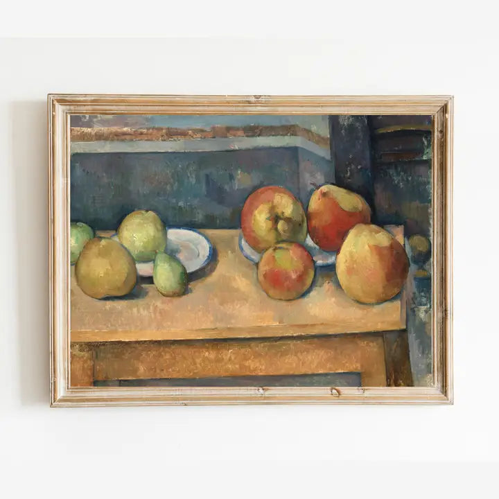 Sea to Skye | Still Life with Apples and Pears Antique Art Print