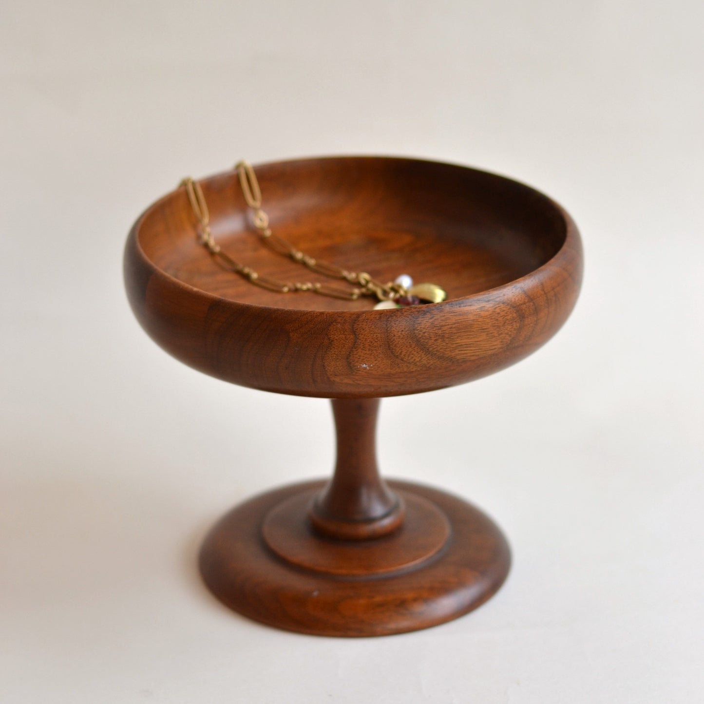 Walnut Pedestal Bowl