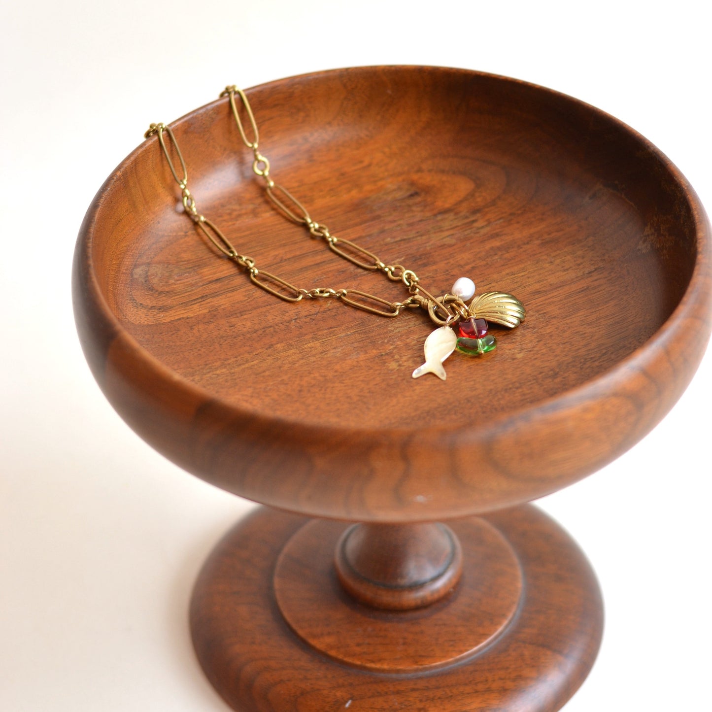 Walnut Pedestal Bowl