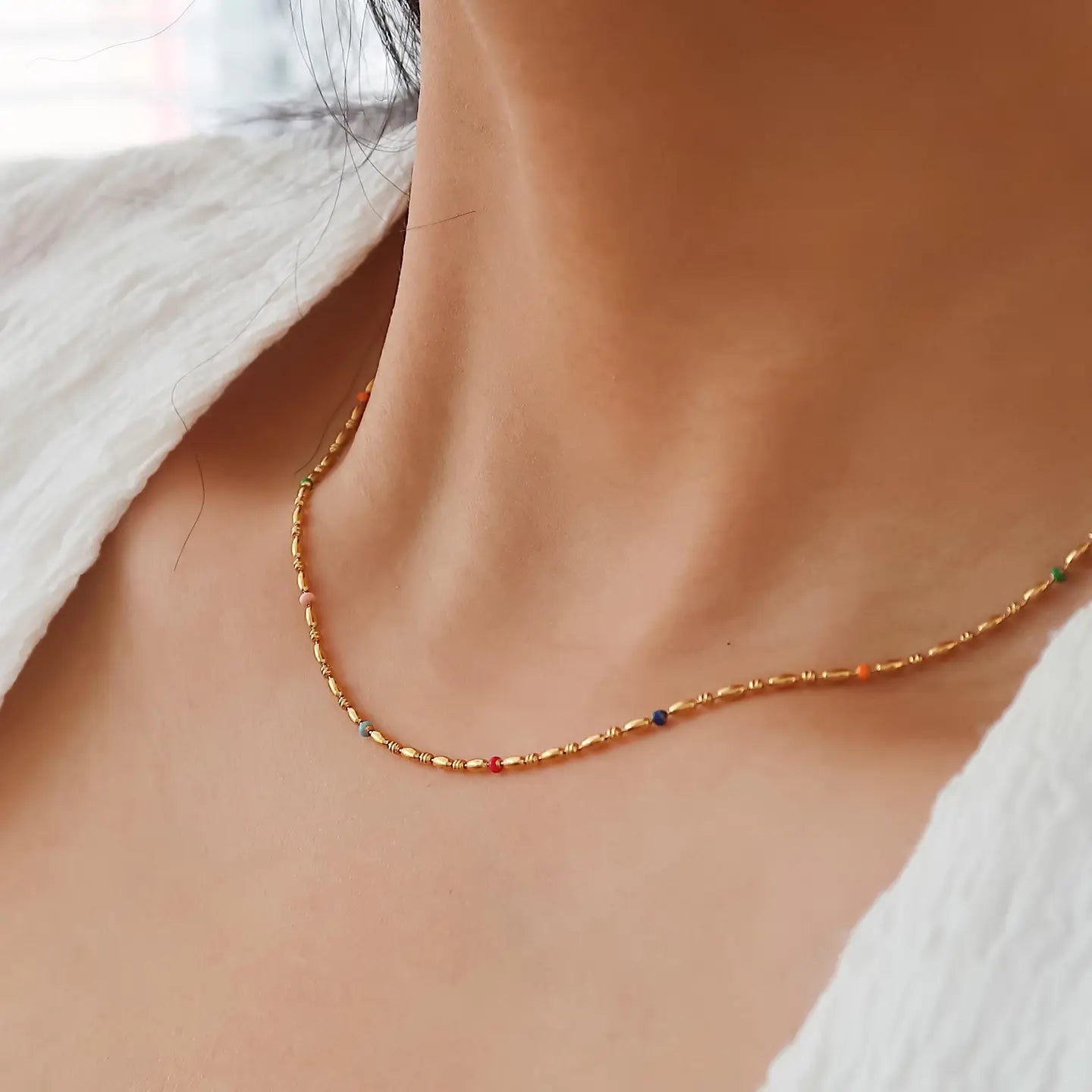 MAIQ | Petite Beaded Necklace