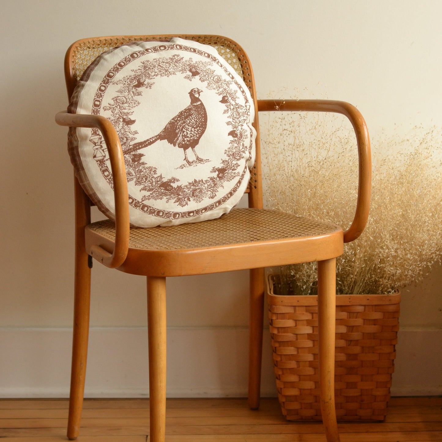Kathy | Pheasant Round Pillow