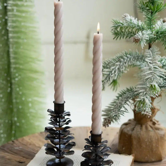 Dune Accents | Fall Metal Pinecone Candleholder