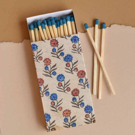 HomArt | Matches, Blue and Pink Floral