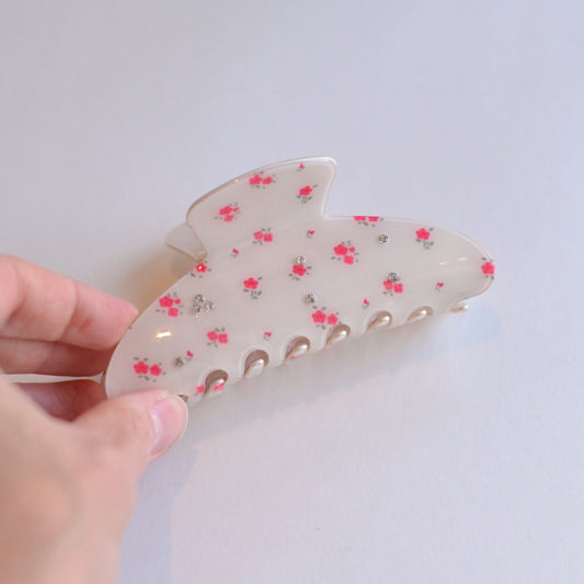 Love Lina |  Pink Blooms with Crystal Details