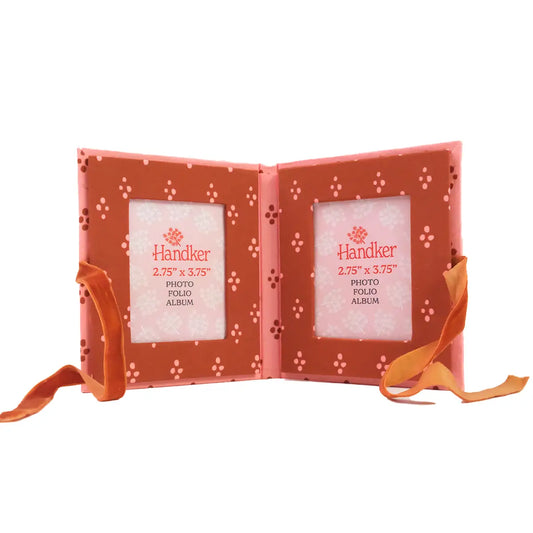 Handker | Pink Dottie Fabric Frame Album