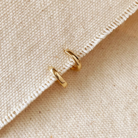 GoldFi | 18k Gold Filled Plain 11mm Clicker Hoop Earrings