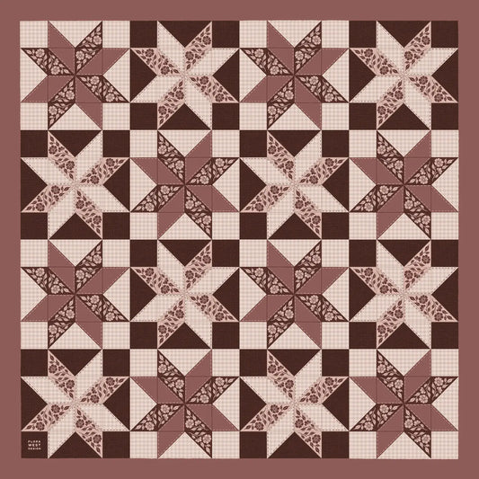Flora West Design | 100% Silk Bandana-Patchwork Quilt
