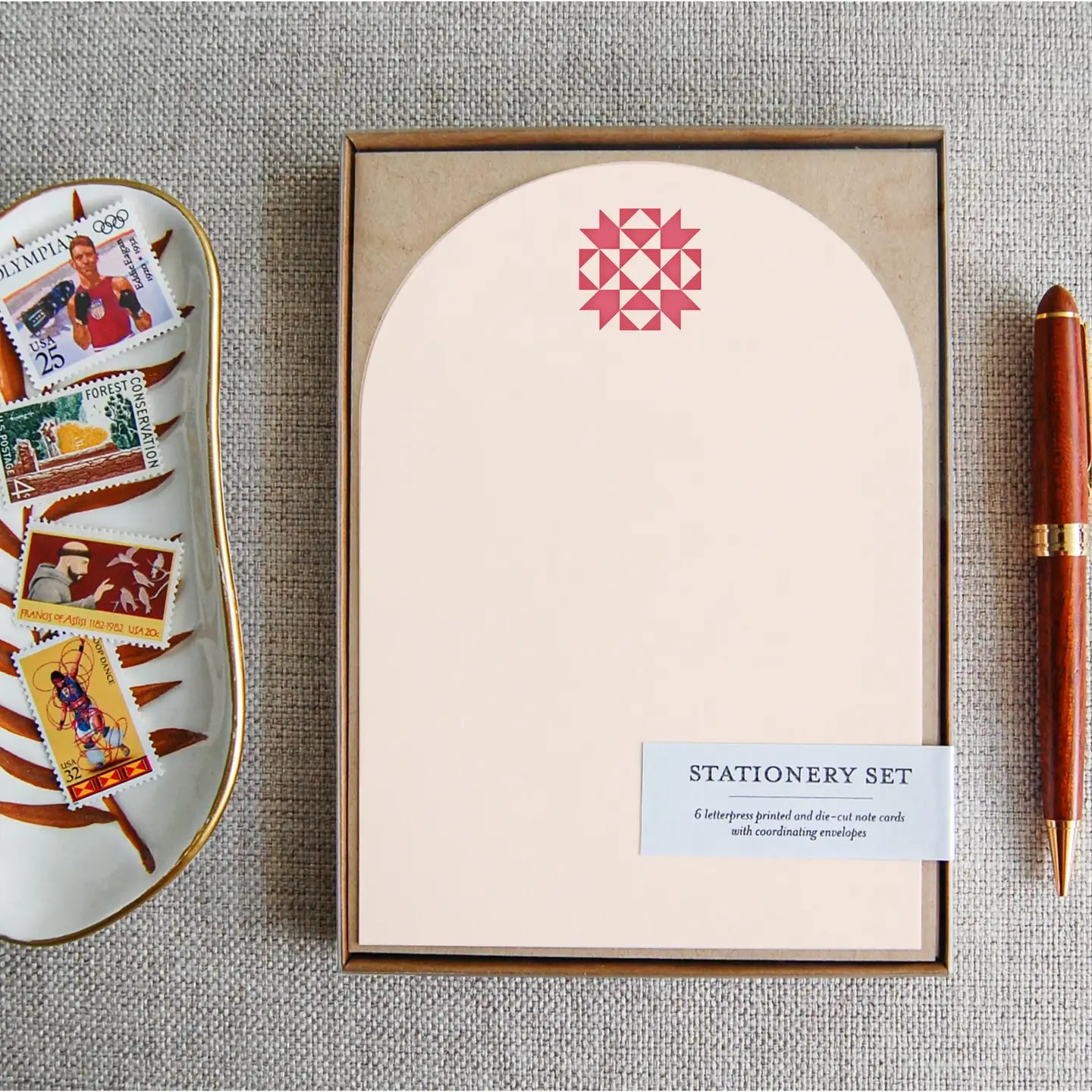Pistachio Press | Quilt Stationary Set