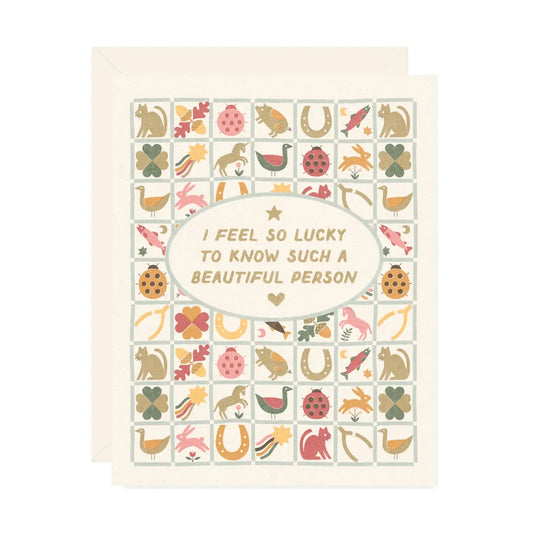 Wallflower Paper & Party | Lucky Quilt Card