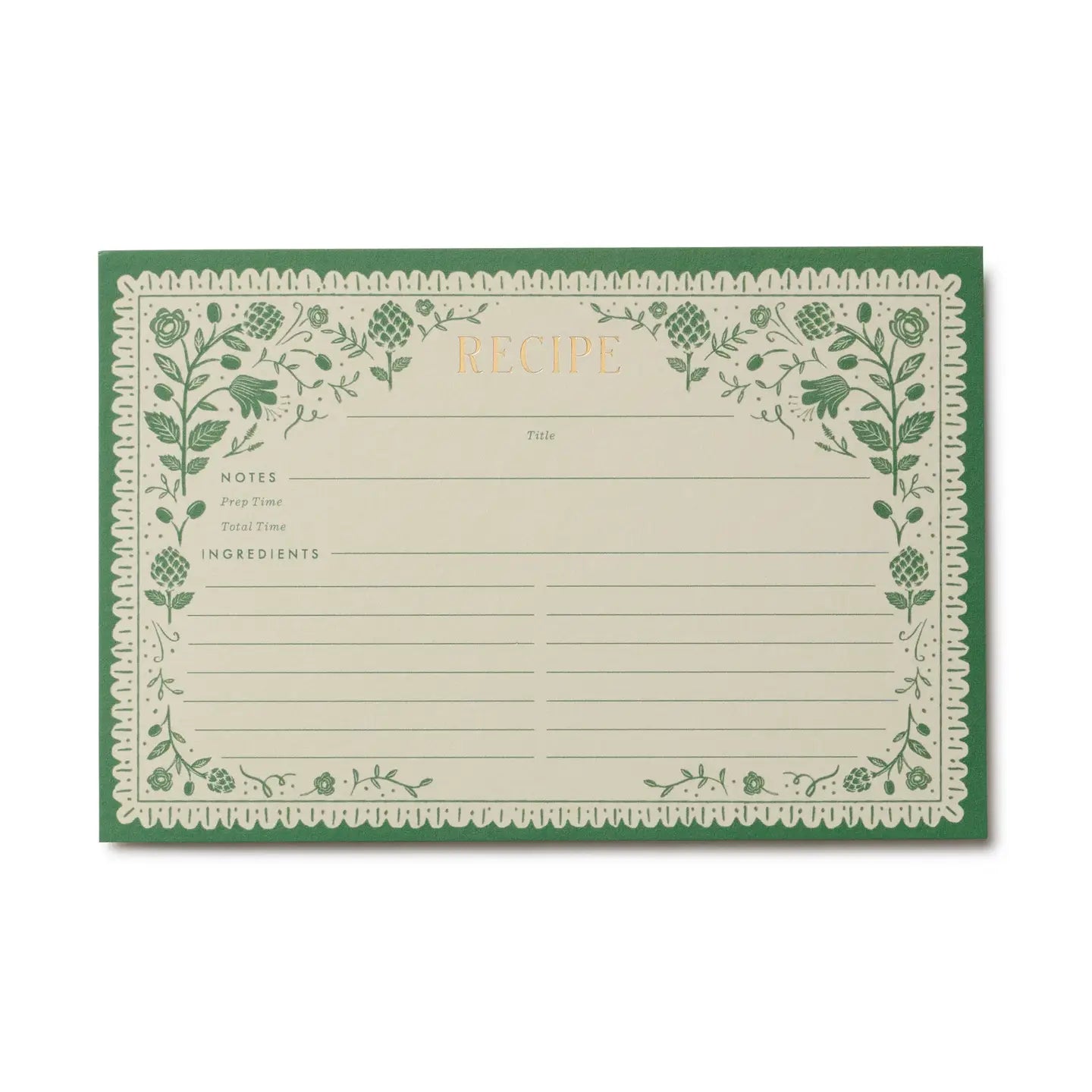 Rifle Paper Company | Artichoke Recipe Cards, Pack of 12