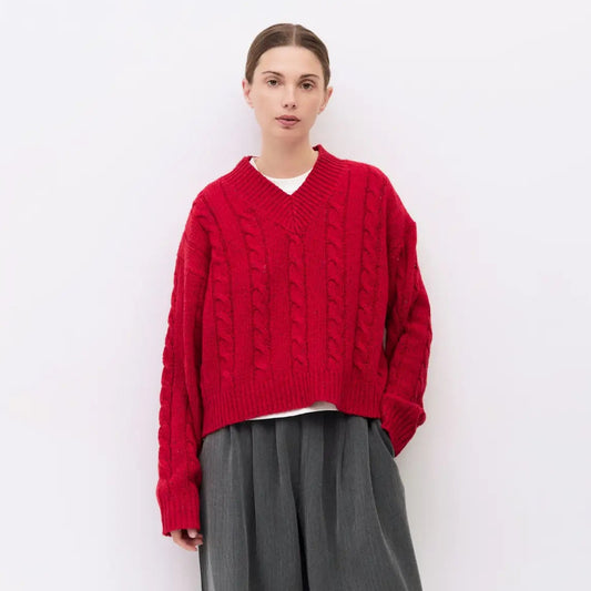MOD REF | The Pierre Sweater, Red