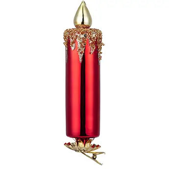 Dune Ornament | Red Candle Clip Ornament