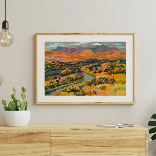 El Baker Art | Rio Grande Big Bend National Park Art Print, 8 X 10