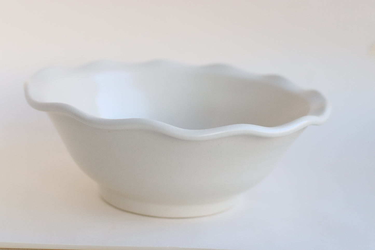 Ruffled Edge Bowl with Pinecone Motif