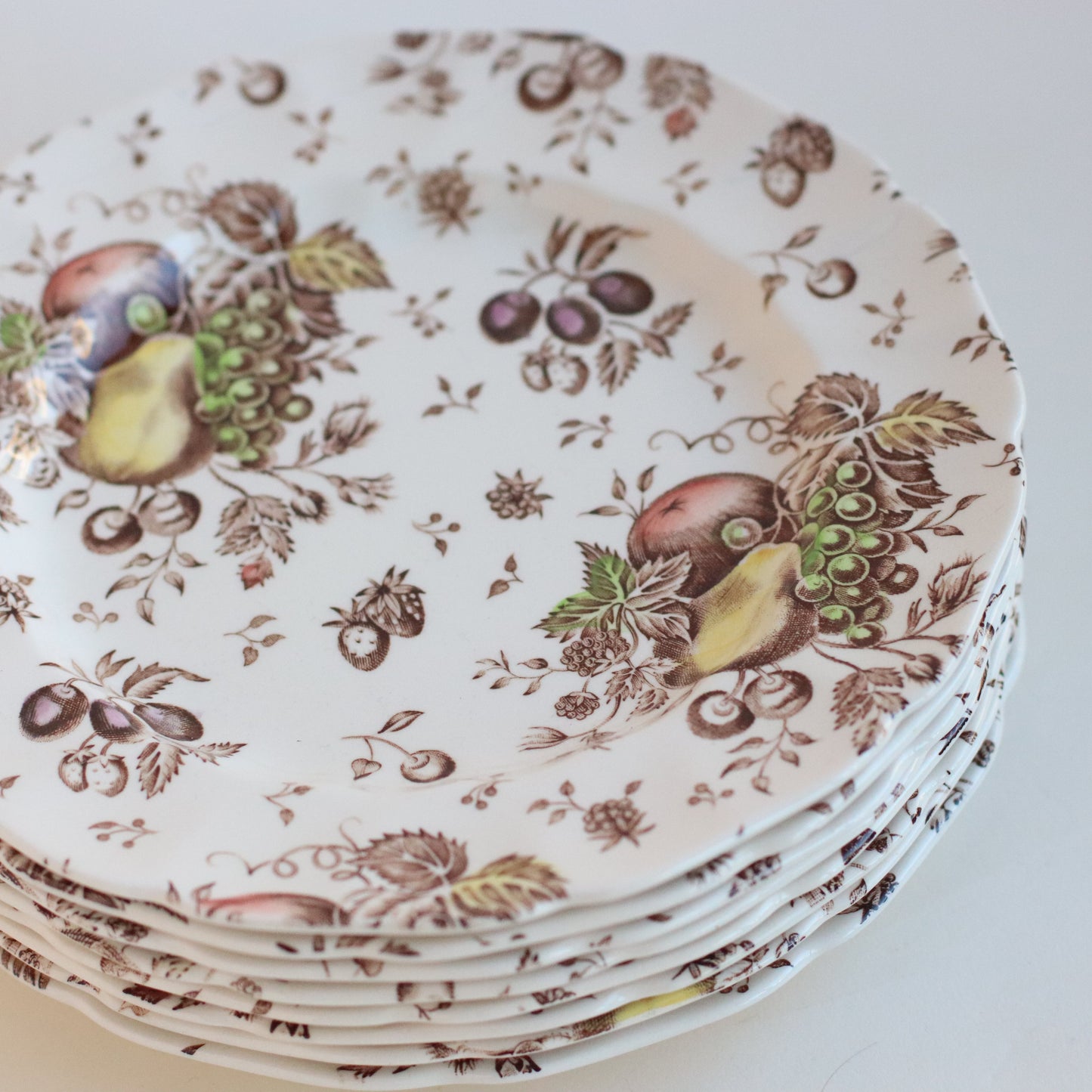 Winter Dish Set, Salad Plates, Set of 8