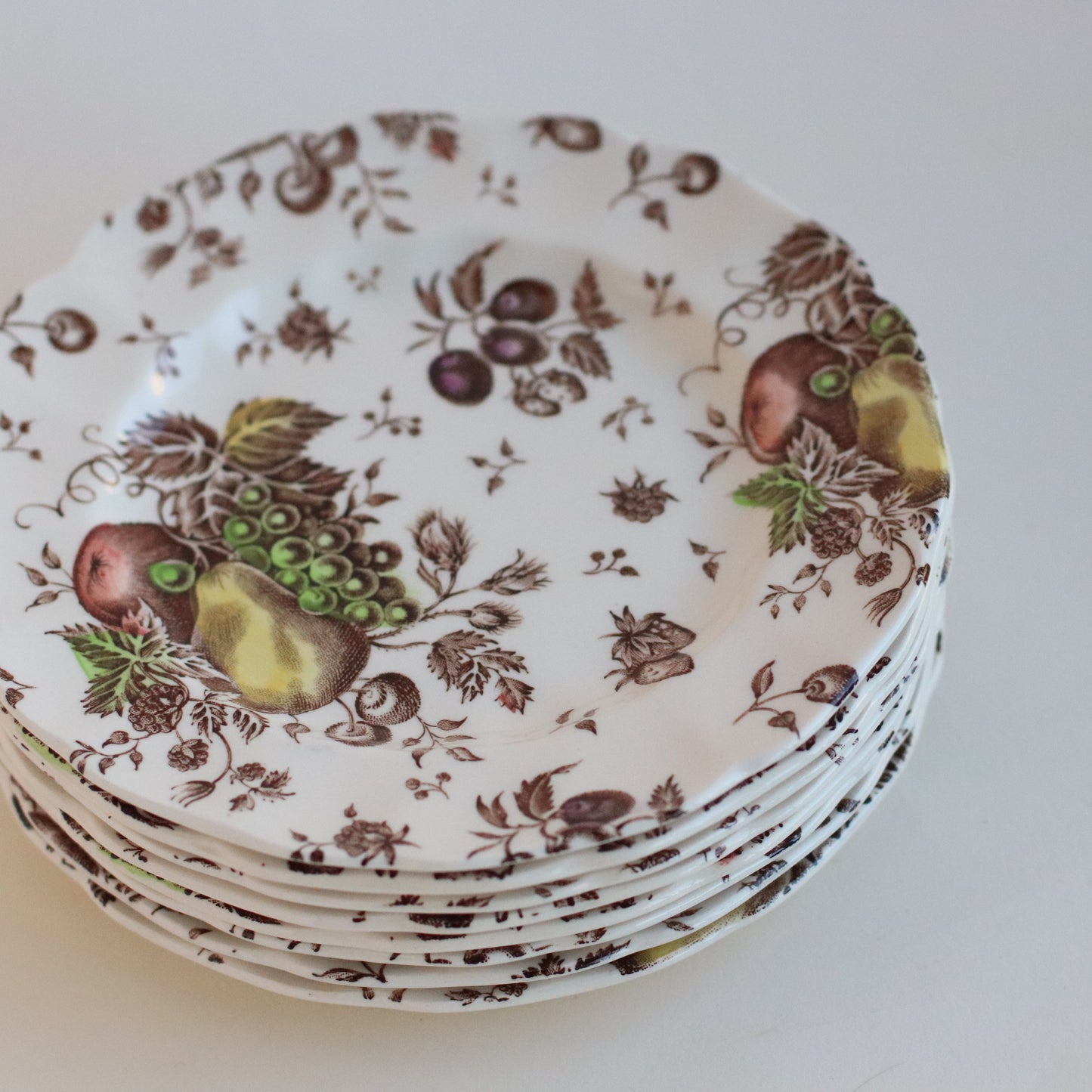 Winter Dish Set, Salad Plates, Set of 8