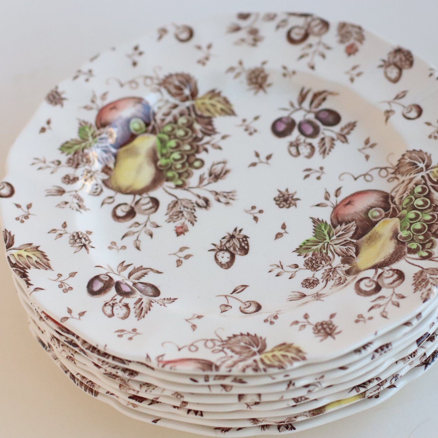 Winter Dish Set, Bread Plate, Set of 8