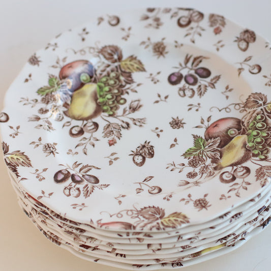 Winter Dish Set, Bread Plate, Set of 8