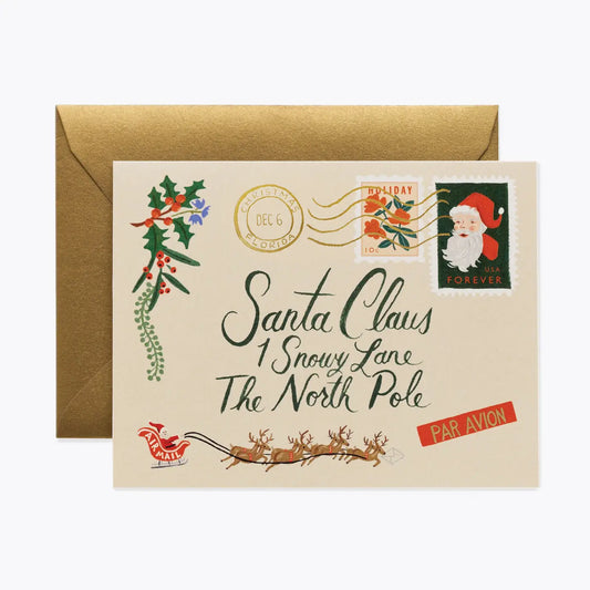 Rifle Paper Company | Santa Letter Holiday Card