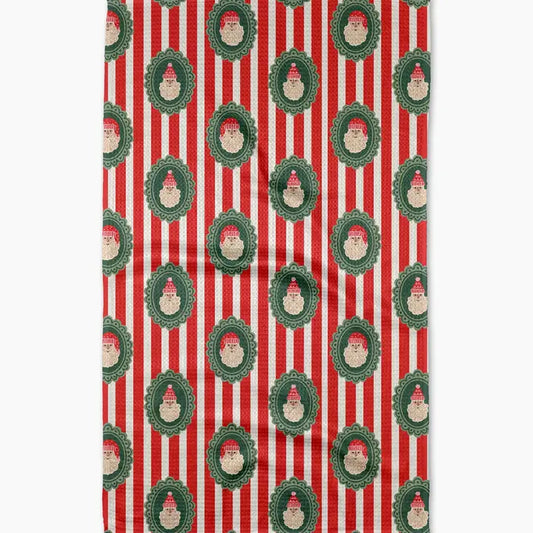 Geometry | Striped Santa Tea Towel