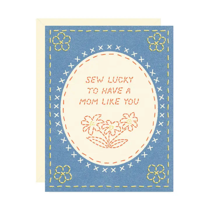 Wallflower Paper & Party | Sew Lucky Mother's Day Card