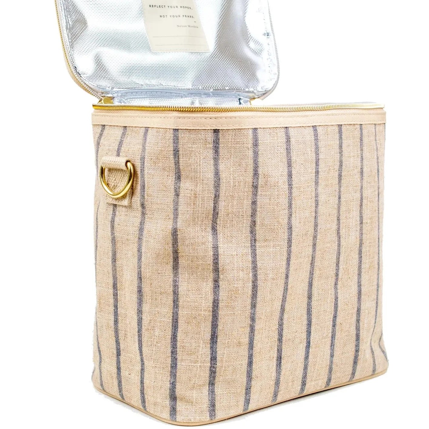SoYoung | Slate Pinstripe Lunch Pouch