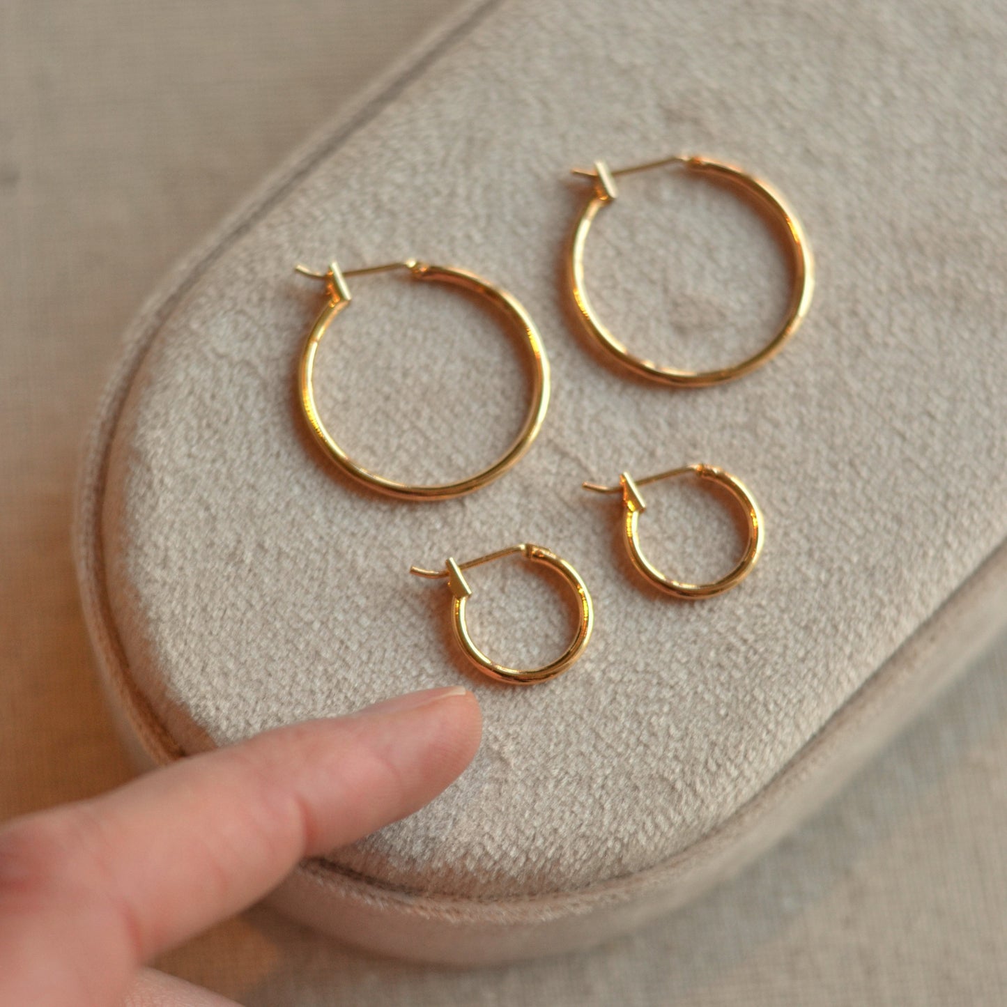 Dune Hoops | Gold Everyday Hoops, 25mm
