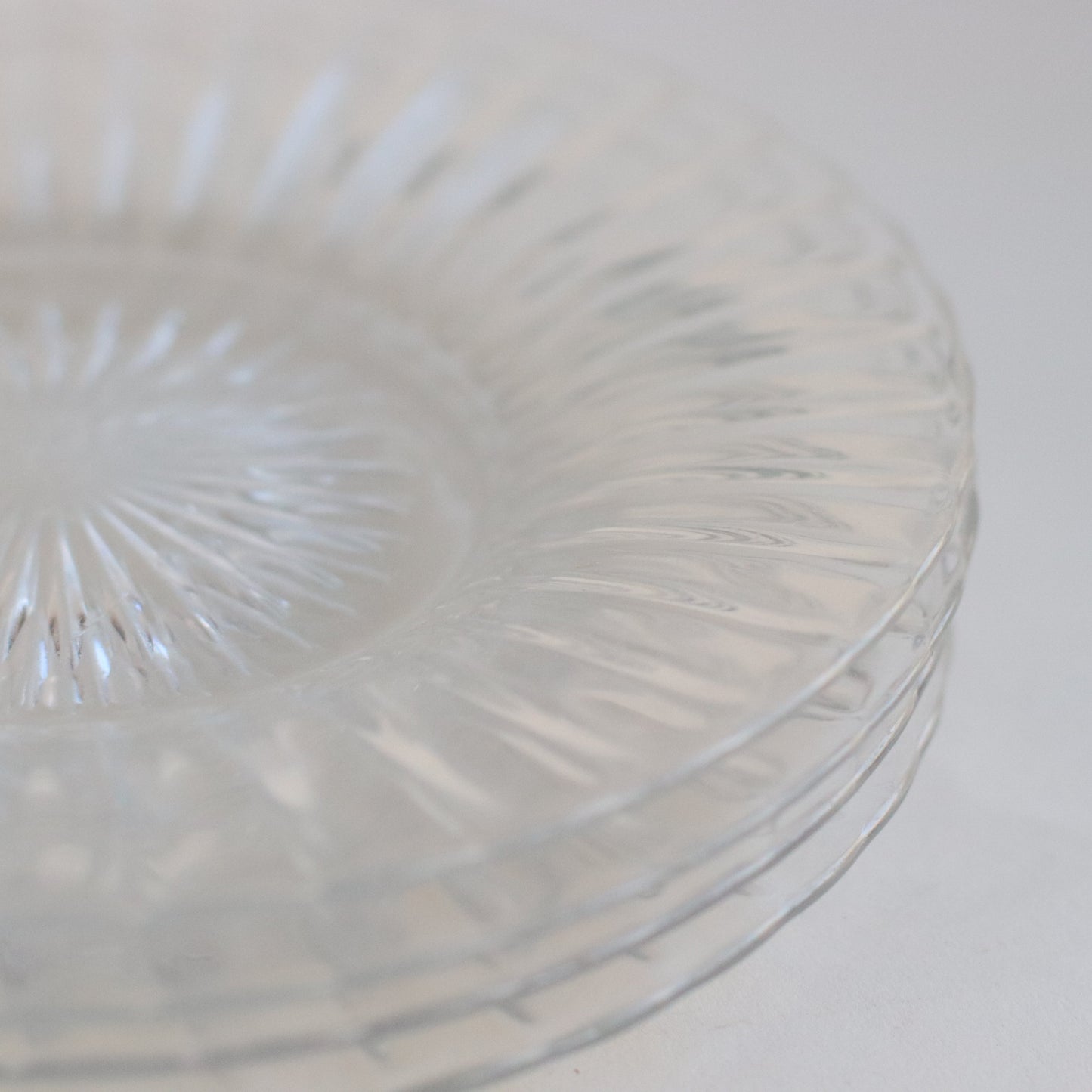 Medium Glass Desert Plates, Set of 4