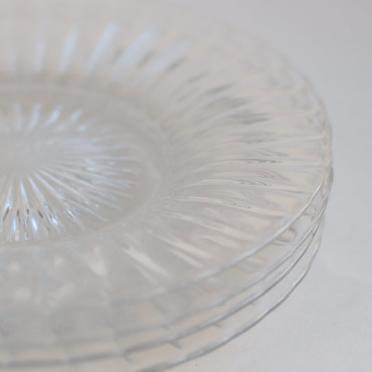 Medium Glass Desert Plates, Set of 4