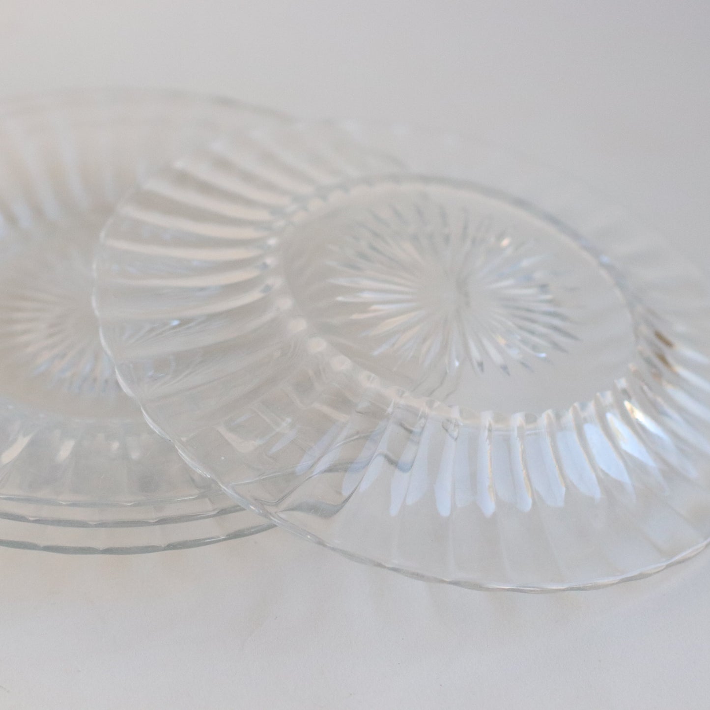 Medium Glass Desert Plates, Set of 4