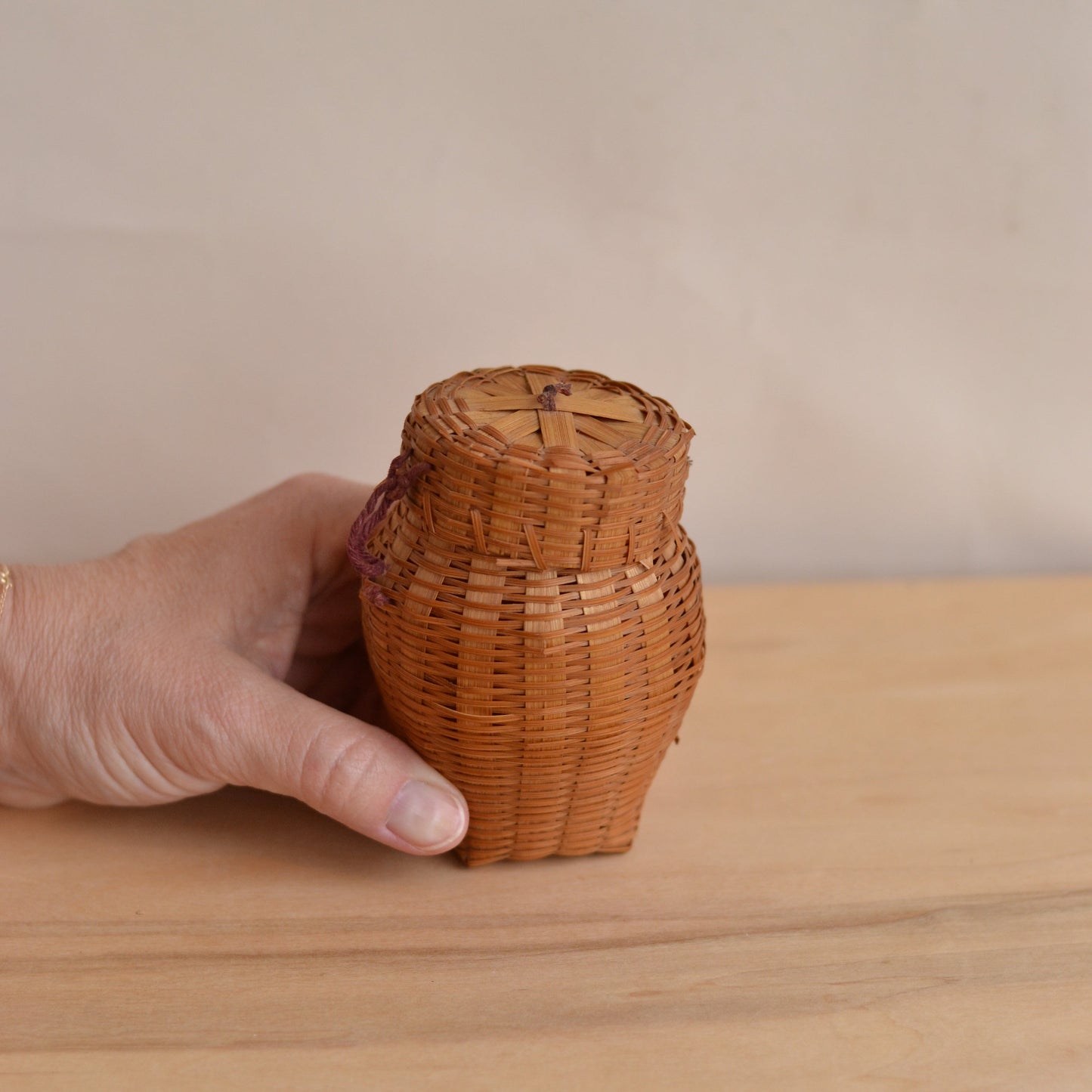 Tiny Lidded Basket