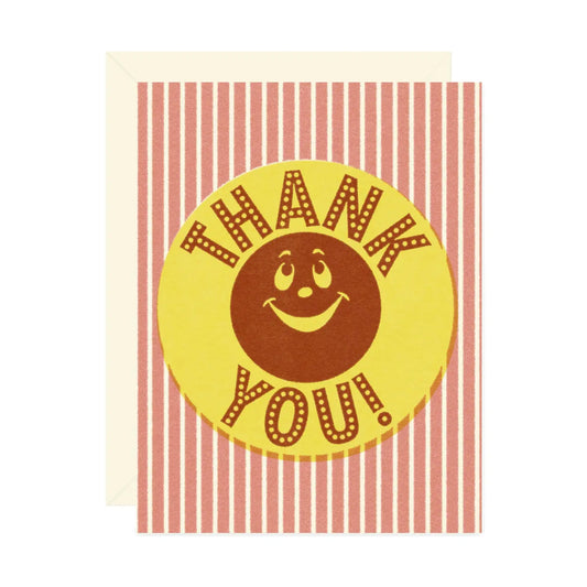 Wallflower Paper & Party | Smiley Thank You Card