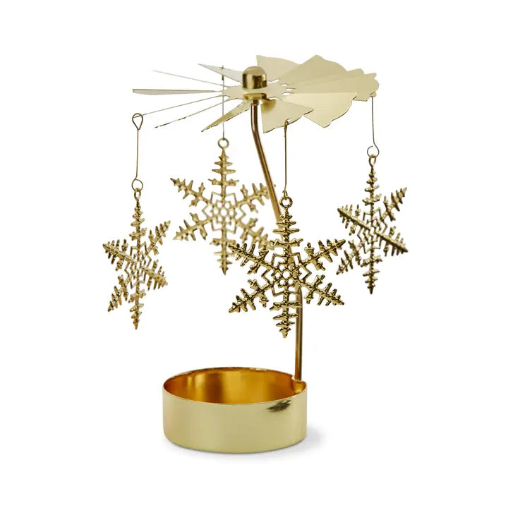 Holiday  | Snowflake Carousel Tea Light Holder