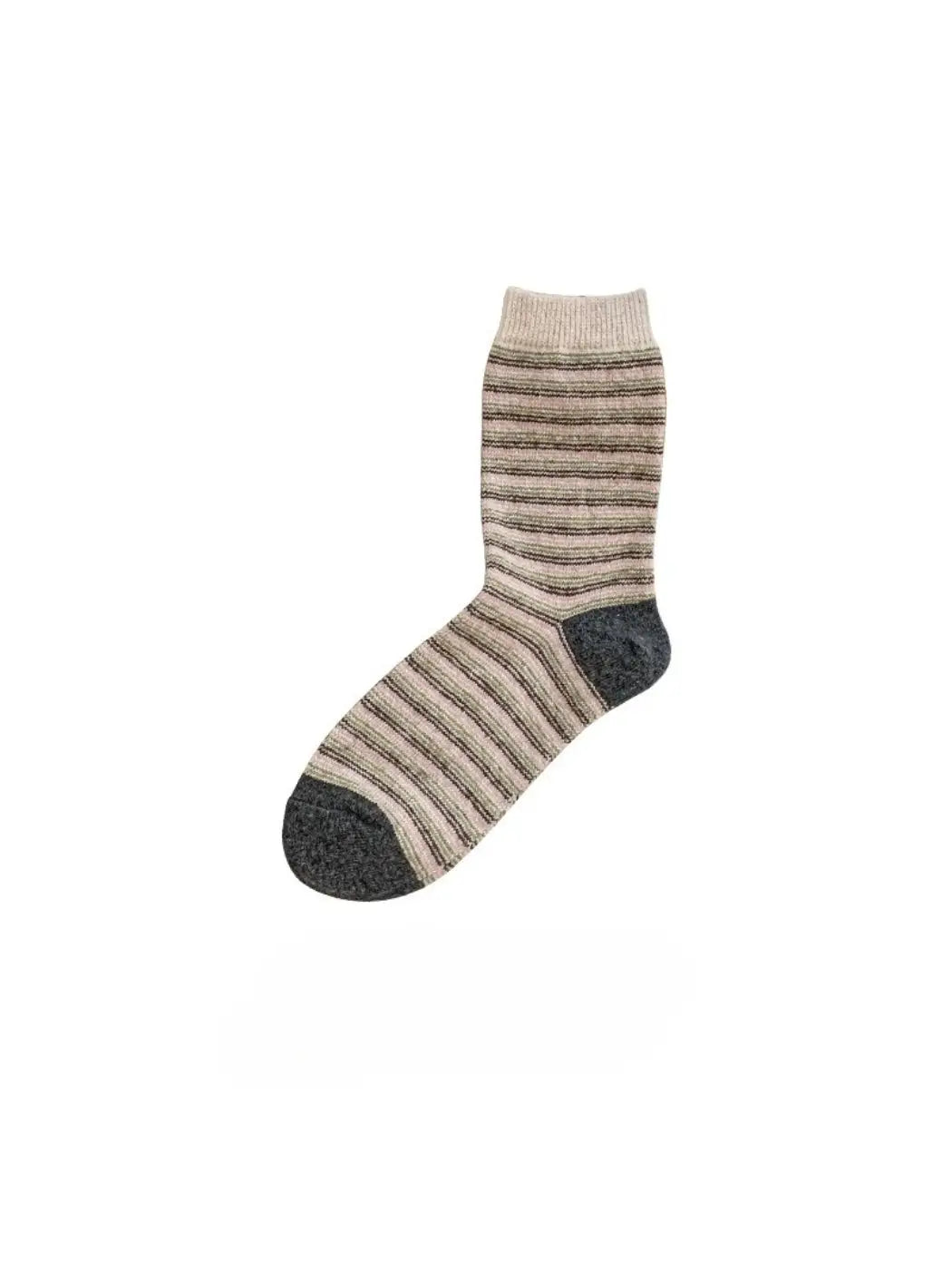 Dune Socks | Soft Striped Crew Sock, Pink