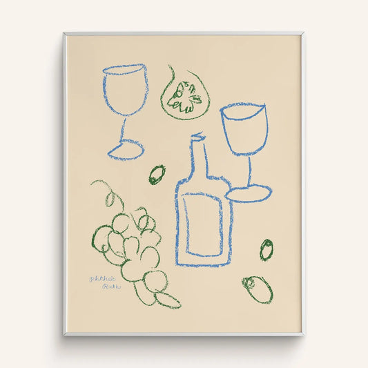Phthalo Ruth | Fruits and Spirits Art Print, 8 X 10