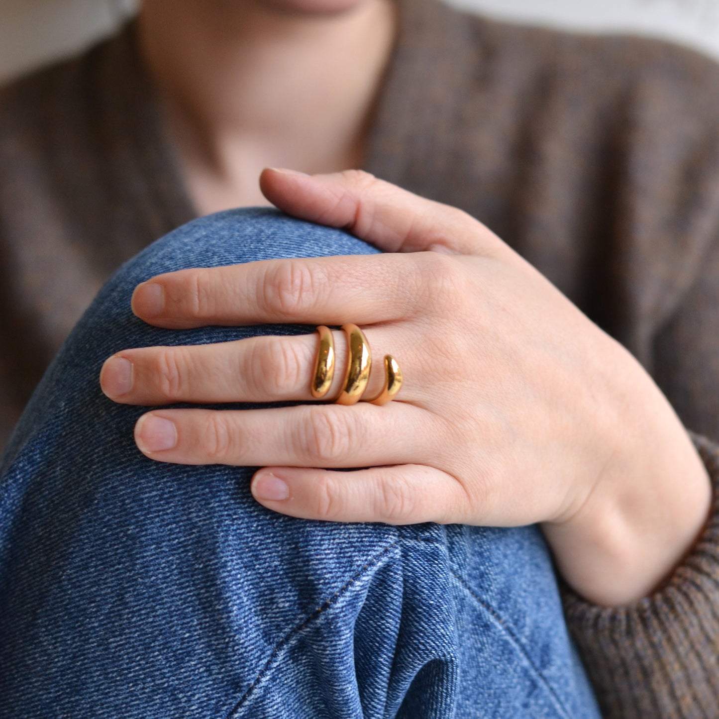 Bazou | Stainless Steel Spiral Ring