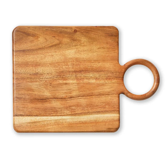 Serving Board | Acacia Wood Loop Square Board