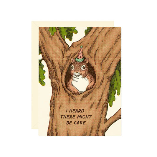 Wallflower Paper & Party | Squirrel Birthday Card