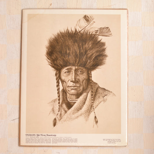 Vintage The First Americans Art Print, Sub-Artic Indians