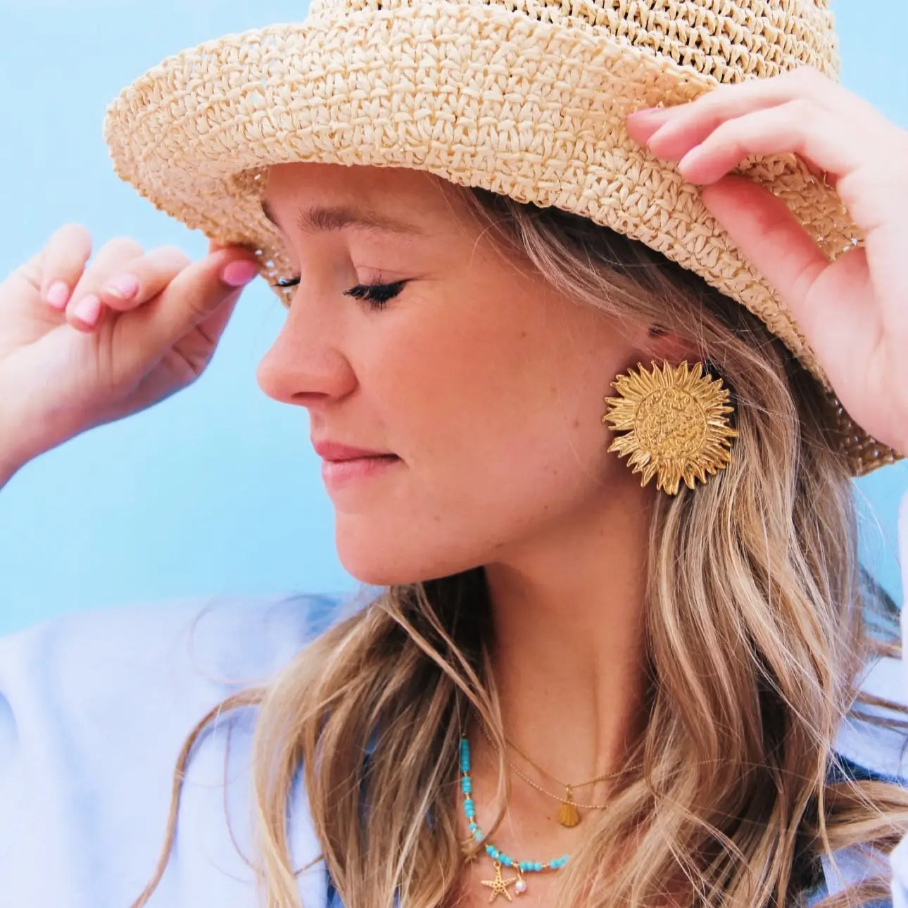 Bazou | Statement Sunflower Earring