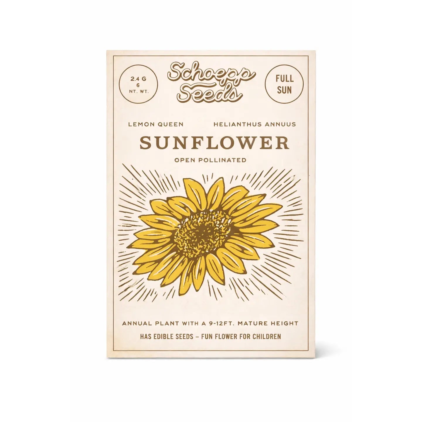 Schoepp Seeds | Sunflower Heirloom Seed Packet